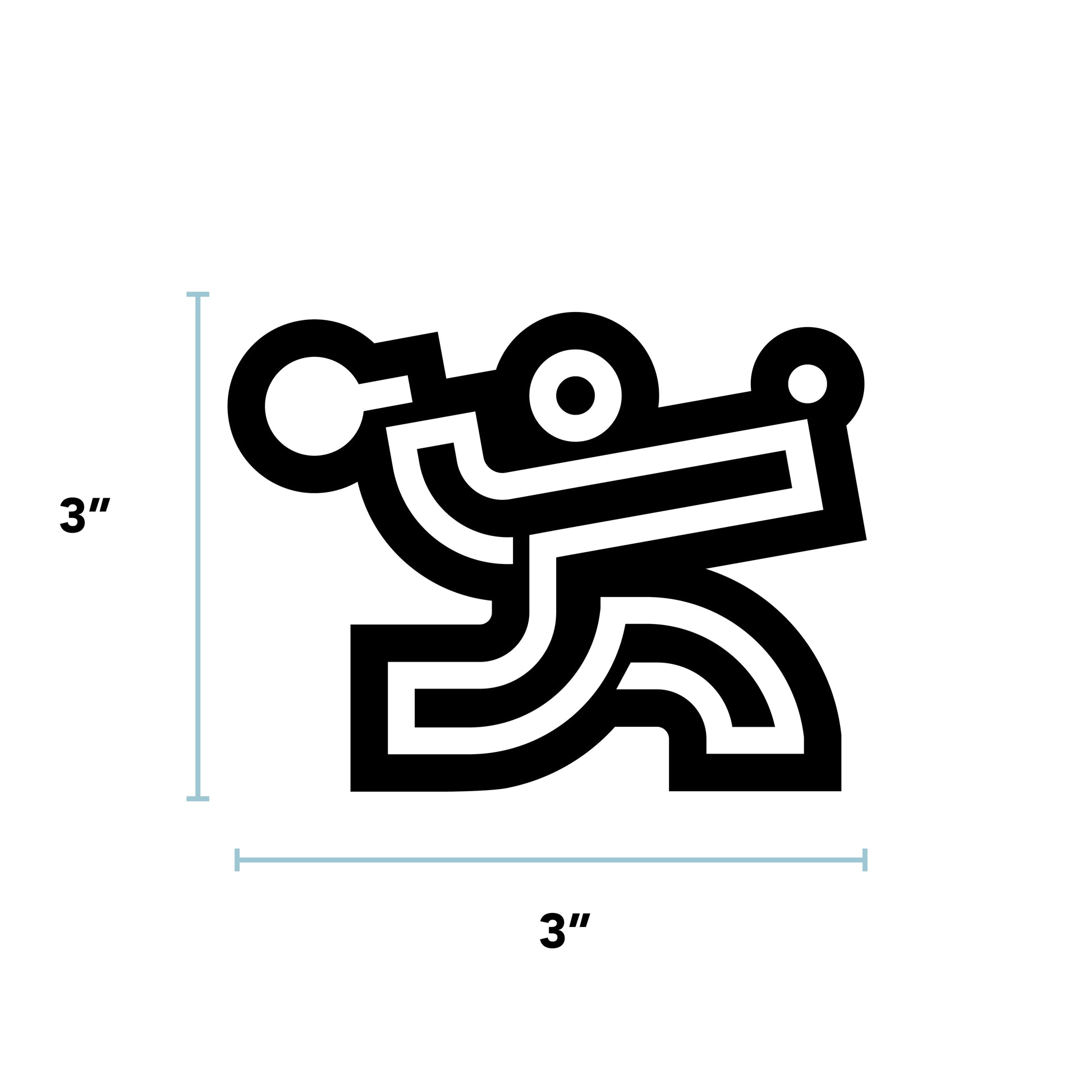 Sports Icon Die Cut Sticker 3" – PingPong