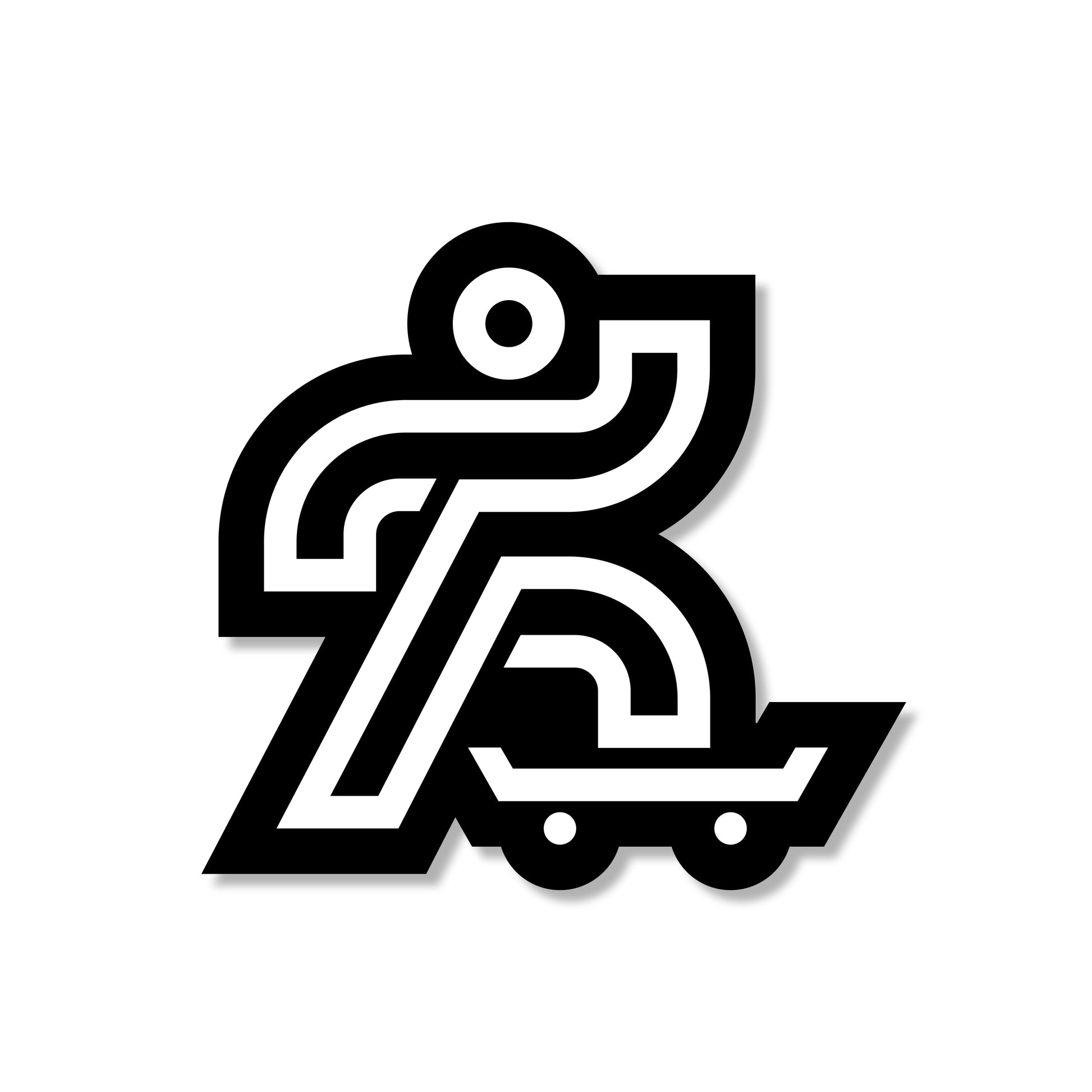 Sports Icon Die Cut Sticker 3" – SkateBoard