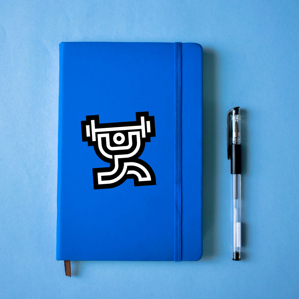 Sports Icon Die Cut Sticker 3" – Weightlifting