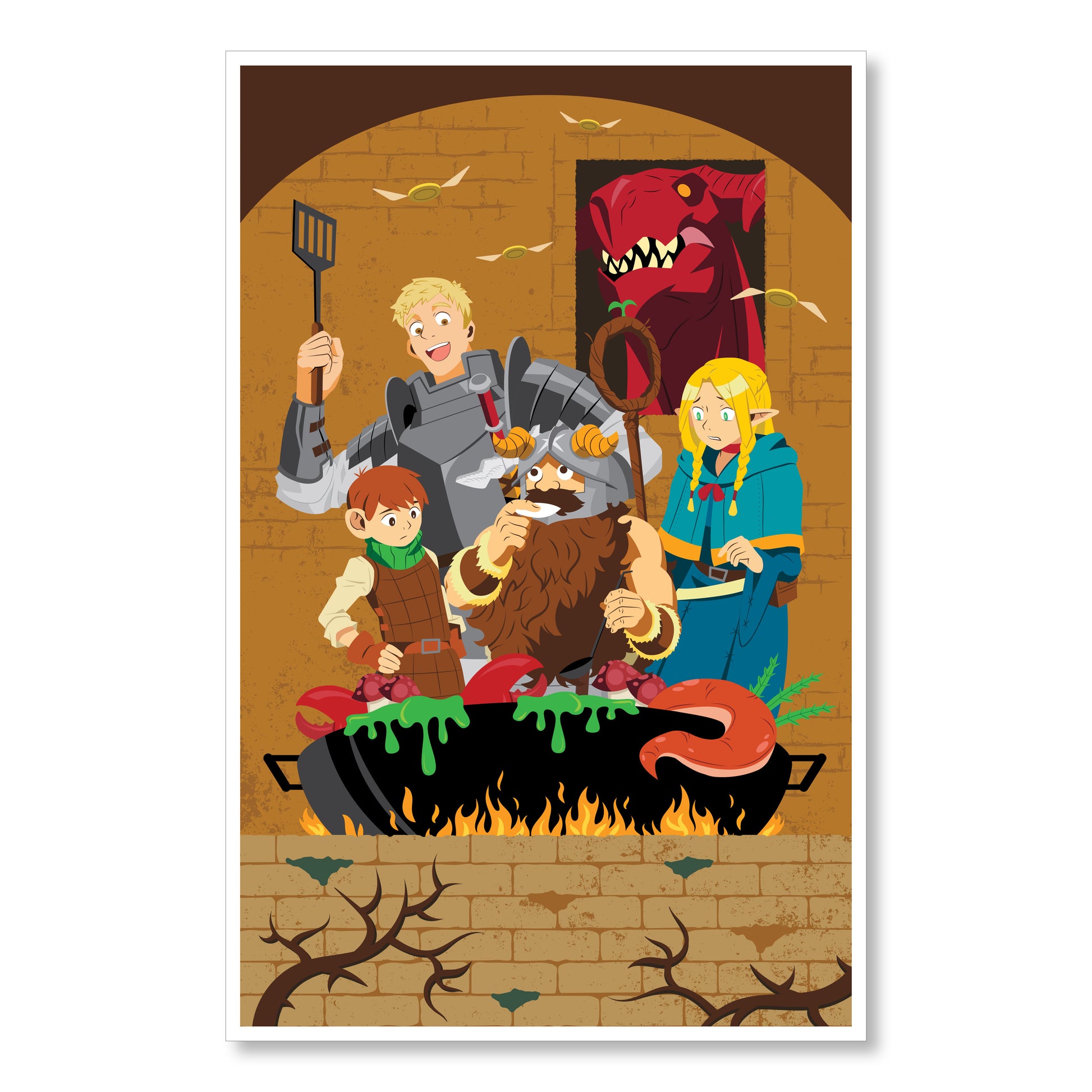 Delicious & Dragon 11 x 17" Print