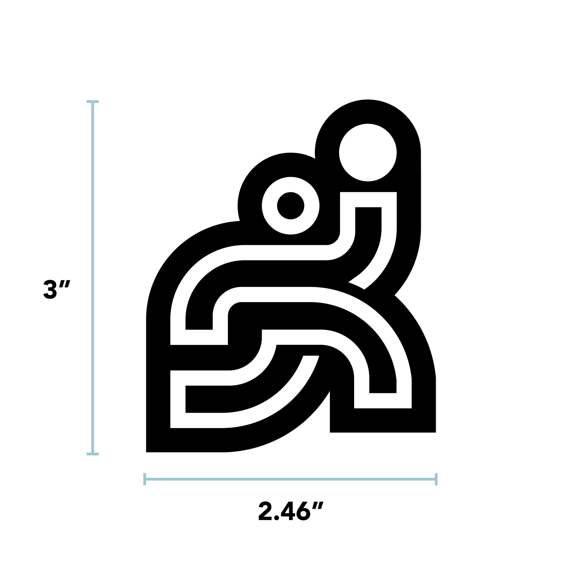 Sports Icon Die Cut Sticker 3" – BasketBall