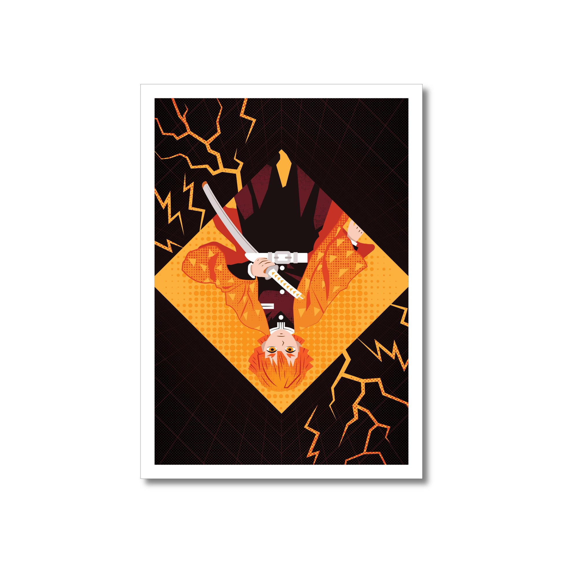 Demon Slayer Zenitsu 5 x 7" Print