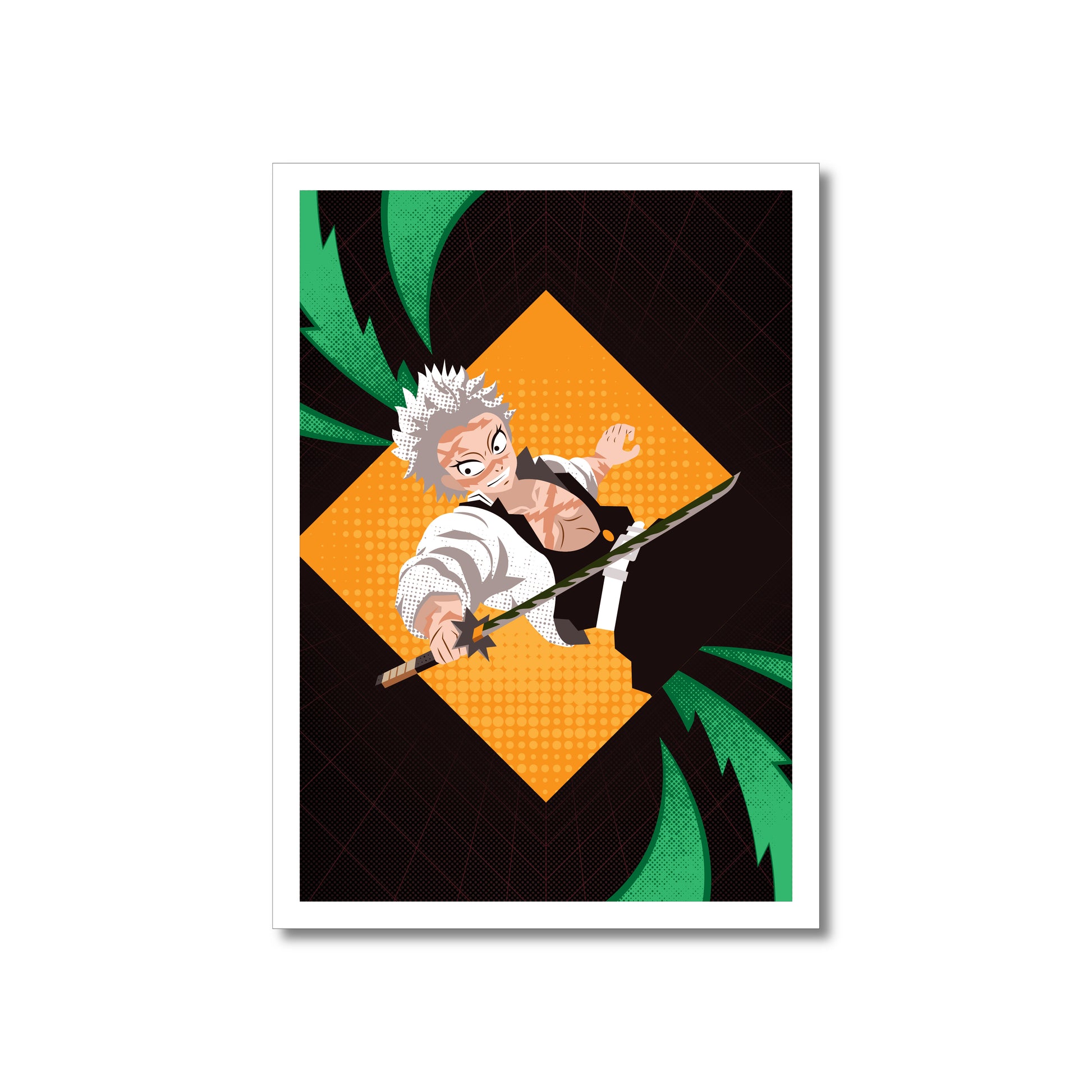 Demon Slayer Sanemi 5 x 7" Print