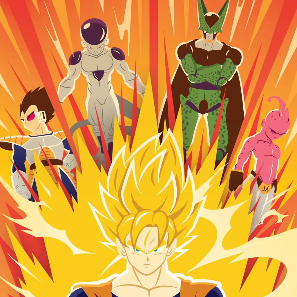 Dragon Ball Z 4 Saga Villains 11 x 17" Print