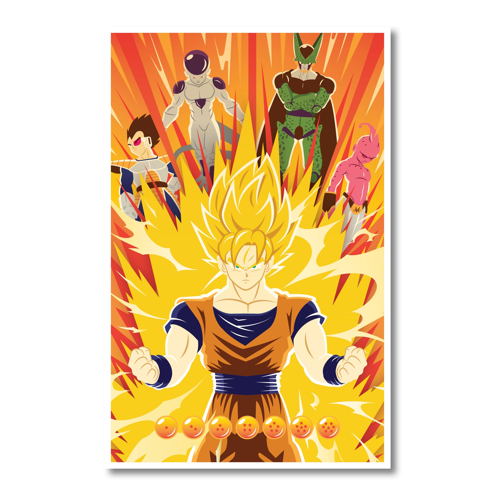 Dragon Ball Z 4 Saga Villains 11 x 17" Print