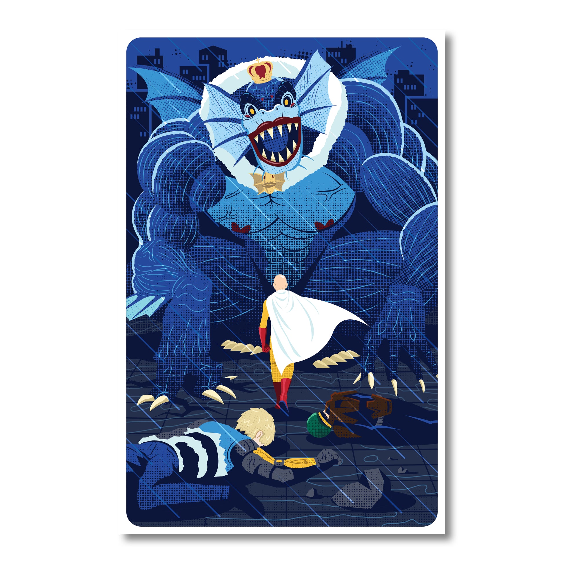 One Punch Man - Sea King Fight 11 x 17" Print