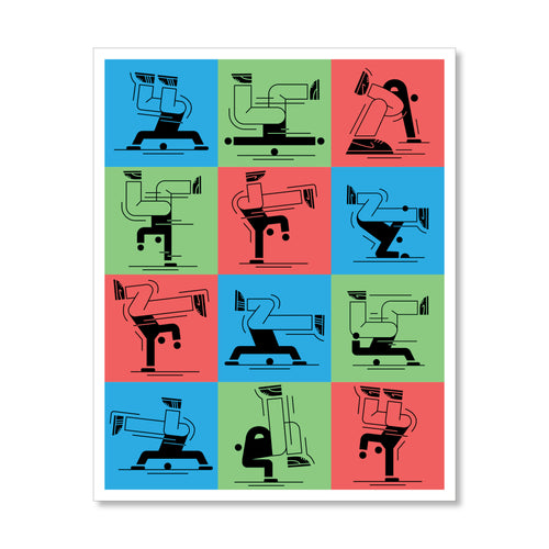 Breakdancing Crew 8 x 10" Print