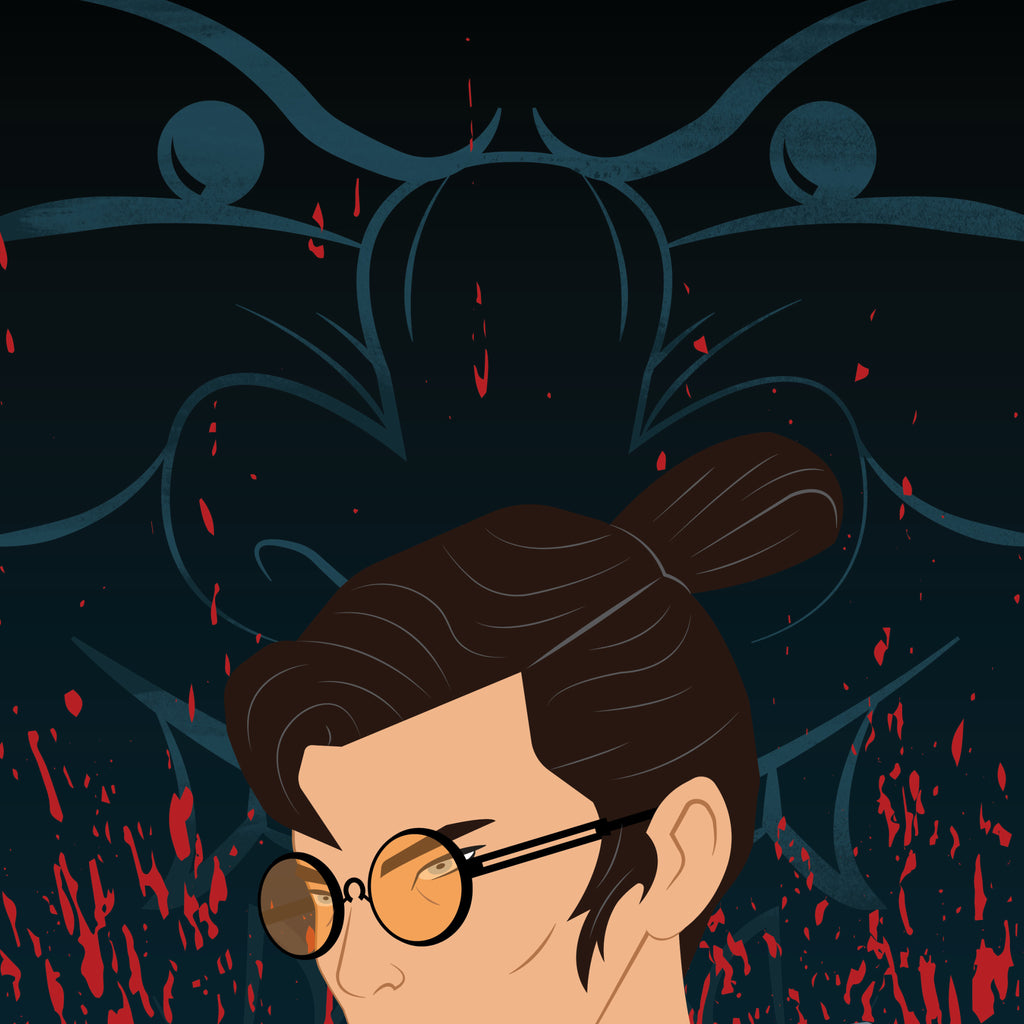 Blue Eye Demon 11 x 17" Print