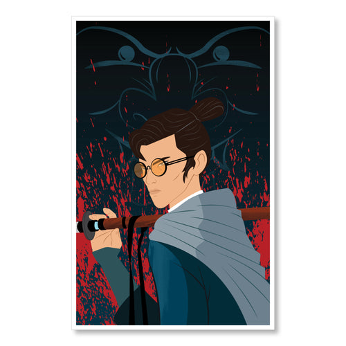 Blue Eye Demon 11 x 17" Print